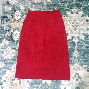 VINTAGE ultrasuede Adolph Schuman for Lilli Ann skirt